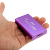 Caja de disco duro SSD a USB 3.0 para disco de estado sólido mSATA de 6 gb / s (púrpura)