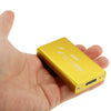 Caja de disco duro SSD a USB 3.0 de disco de estado sólido mSATA de 6 gb / s (dorado)