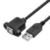Cable adaptador de impresora / escáner USB 2.0 macho a USB 2.0 tipo B hembra para HP, Dell, Epson, longitud: 50 cm (negro)