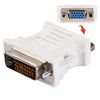 Adaptador DVI 24 + 1 Pin macho a VGA 15Pin hembra (blanco)