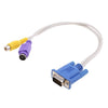 Tarjeta de video VGA a S-Video y cable adaptador de pantalla de TV RCA