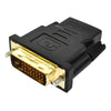 Adaptador DVI-D 24 + 1 Pin macho a HDMI 19 Pin hembra para monitor / HDTV