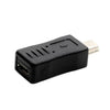 Adaptador USB 2.0 Micro USB macho a hembra para Galaxy S IV / i9500 / S III / i9300 (negro)