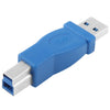 Adaptador Super Speed USB 3.0 AM a BM (Azul)