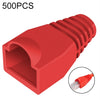 Cubierta de tapa de botas de cable de red para RJ45, verde (500 unidades en un paquete, el precio es por 500 unidades) (rojo)
