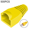 Cubierta de tapa de botas de cable de red para RJ45, verde (500 unidades en un paquete, el precio es por 500 unidades) (amarillo)