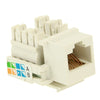 Adaptador de conector de módulo Jack Cat6 RJ45 de red (calidad normal) (blanco)