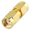 Adaptador macho RP-SMA a macho RP-SMA chapado en oro