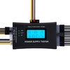 Pantalla LCD digital Computadora PC 20/24 Pin Probador de fuente de alimentación Comprobador de medición de potencia Herramienta de diagnóstico de diagnóstico (Negro)