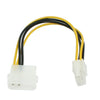 Placa base Molex IDE de 2 pines a 4 pines ATX P4 12V ATX CPU Cable adaptador de conector de alimentación