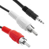 Cable de audio macho estéreo a RCA con conector de calidad normal de 3,5 mm, longitud: 1,5 m