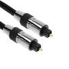 Cable de audio óptico trenzado, diámetro exterior: 5,0 mm, longitud: 2 m