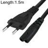 Cable de alimentación para portátil europeo de 2 puntas, longitud del cable: 1,5 m