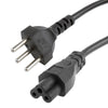 Cable de alimentación de CA para computadora portátil Suiza de 3 clavijas, longitud: 1,5 m (negro)