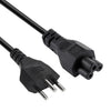 Cable de alimentación de CA para portátil Brasil de 3 puntas, longitud: 1,5 m (OD5.5)