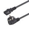 Cable de alimentación de CA para portátil de alta calidad, estilo UE, de 3 puntas, longitud: 1,8 m