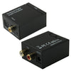 Convertidor de audio digital óptico coaxial Toslink a analógico RCA (negro)