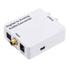 Convertidor de audio digital a analógico / Mini decodificador de audio, tamaño: 72 x 55 x 20 mm (blanco)
