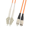 Puente de fibra óptica multimodo de doble núcleo LC-FC, longitud: 3 m