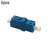 Brida/conector/adaptador/dispositivo de raíz de loto de fibra simplex monomodo LC-LC de 5 piezas (azul)