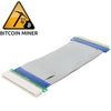 Adaptador de cinta de cable flexible extensor de tarjeta vertical PCI de 32 bits, longitud del cable: 15 cm