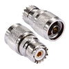 Conector N macho a hembra UHF