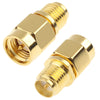 Adaptador SMA macho a RP-SMA hembra (chapado en oro)