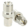 Adaptador coaxial SMA macho a mini UHF hembra