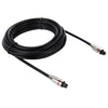 Cable de fibra óptica de audio digital Toslink M a M, OD: 5,0 mm, longitud: 5 m