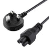 Cable de alimentación de CA para computadora portátil de alta calidad, estilo Reino Unido, de 3 puntas, longitud: 1,5 m
