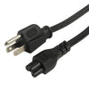 Cable de alimentación de CA de alta calidad para computadora portátil de EE. UU. De 3 puntas, longitud: 1,2 m