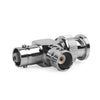 Adaptador coaxial BNC macho + 2 x BNC hembra conector