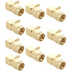 10 Uds.Enchufe macho SMA de crimpado chapado en oro adaptador de conector RF de ángulo recto de 90 grados para cable RG174 / RG316 / RG179