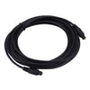 Cable Toslink de fibra óptica de audio digital, longitud del cable: 5 m, diámetro exterior: 4,0 mm (chapado en oro)