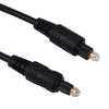 Cable Toslink de fibra óptica de audio digital, longitud del cable: 3 m, diámetro exterior: 4,0 mm (chapado en oro)