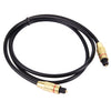 Cable Toslink de fibra óptica de audio digital, longitud del cable: 1 m, diámetro exterior: 5,0 mm