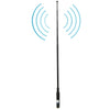 RH660S Antena de radio portátil telescópica SMA-F de alta ganancia de 144/430 MHz de doble banda para walkie talkie, longitud de la antena: 108,5 cm