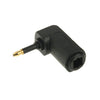 Adaptador de fibra óptica de 90 grados de fibra óptica de audio redondo de alta calidad chapado en oro cuadrado a redondo