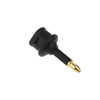 Adaptador de fibra óptica de 3,5 mm cuadrado a redondo chapado en oro