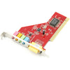Tarjeta de sonido PCI Crystal 4 canales (rojo)