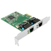 Adaptador de tarjeta controladora PCI-Express Dual Gigabit Ethernet 2 puertos RJ45 10/100/1000 BASE-T (IO-PCE8111-2GLAN)