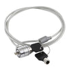 Antirrobo Office Notebook Laptop PC Computadora Escritorio Llave Seguridad Cable de cadena de bloqueo, Longitud: aproximadamente 1,2 m
