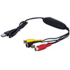 EZCAP USB 2.0 Captura de video, soporte MPEG 2 Formato de grabación, Sistema de TV: PAL / NTSC (Negro)