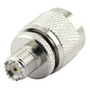 Adaptador coaxial RF de conector UHF macho a mini hembra UHF