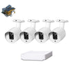 N4B3-Mini/L 4Ch 720P P2P ONVIF Kit NVR de cámara IP de 1,0 megapíxeles, compatible con visión nocturna/detección de movimiento, distancia IR: 20 m