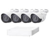 N4B-Mini/L 4 Ch 720P 1.0 Mega Pixel IP Camera NVR Kit, compatible con visión nocturna/detección de movimiento, distancia IR: 20 m