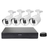 N4B3M 4Ch 720P P2P ONVIF 1.0 Mega Pixel Cámara IP NVR Kit, compatible con visión nocturna/detección de movimiento, distancia IR: 20 m