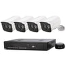 N4B7MPoe 4Ch 720P P2P ONVIF 1.0 Mega Pixel Cámara IP NVR Kit, compatible con visión nocturna/detección de movimiento, distancia IR: 20 m
