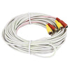 Cámara de seguridad CCTV Cable de vídeo macho a hembra, longitud: 15 m (blanco)