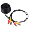 Cable CCTV, cable de alimentación de vídeo, cable coaxial RG59, longitud: 10 m (negro)
